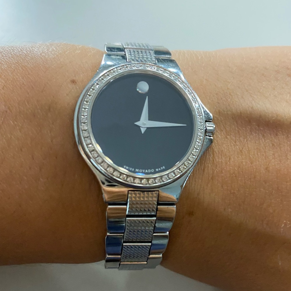 Timeless Silver Movado Watch